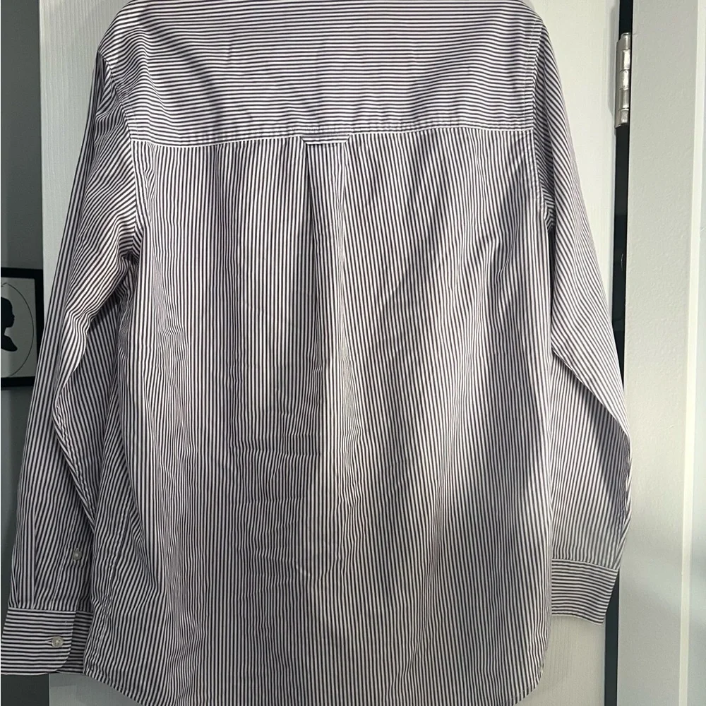 Chaps Purple and White Mens M Striped Casual Shirt - Picture 6 of 6